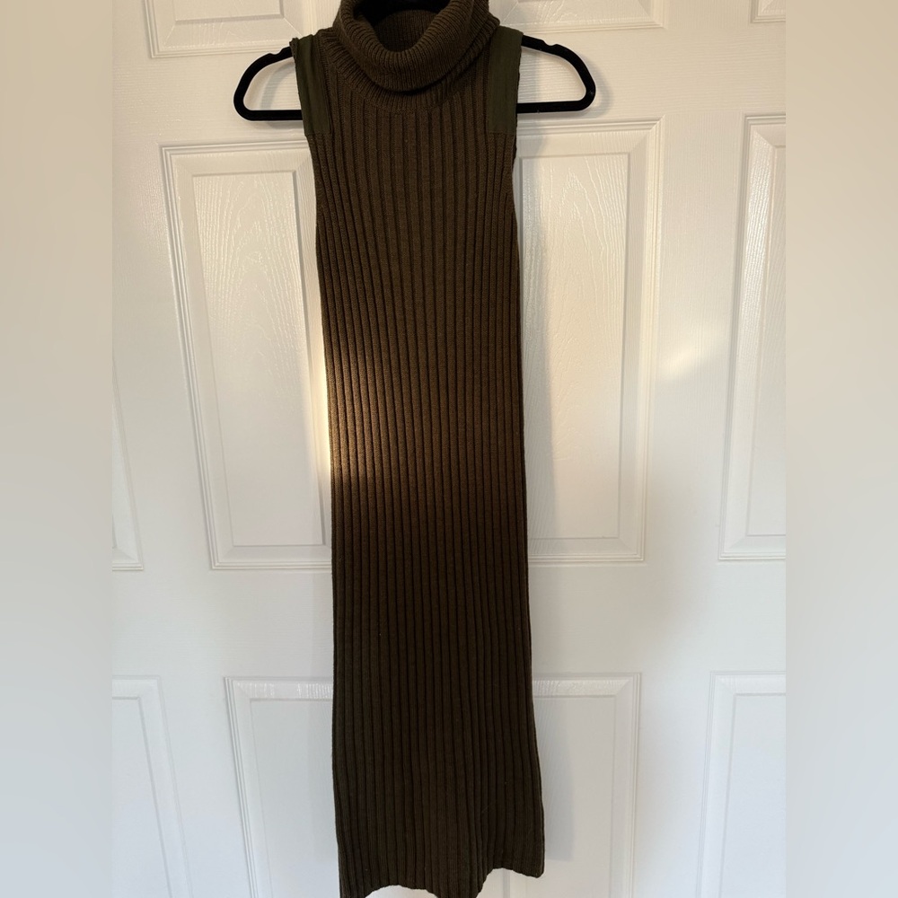Pubic School Olive Green Knit Dress - New with tags